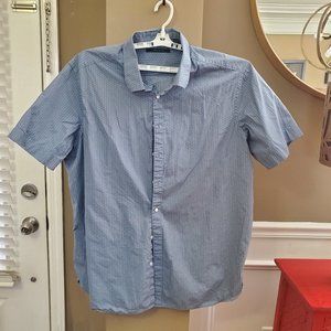 PERRY ELLIS Mens Shirt Size 2XLT short sleeve Blue color